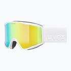 Ochelari de schi UVEX Blast FM S2 white matt/mirror green