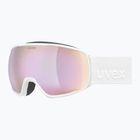 Ochelari de schi UVEX Victorious FM S1 white matt/mirror rose