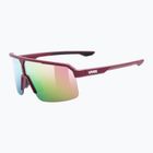 Ochelari de soare UVEX Ramp burgundy matt/mirror rose