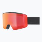 Ochelari de schi UVEX Ignite FM S3 black matt/mirror red