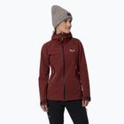 Geacă softshell pentru femei Salewa Sella DST syrah