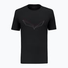 Tricou pentru bărbați Salewa Pure Eagle Frame Dry black out