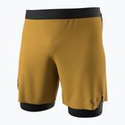Pantaloni scurți de alergare pentru bărbați DYNAFIT Alpine Pro 2IN1 tabac