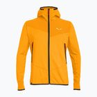 Bluză de trekking pentru bărbați Salewa Agner Hybrid PL/DST FZ Hoody turmeric melange/0910