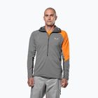 Tricou de trekking pentru bărbați Salewa NXT Hyb 1/2 Zip Tee nuanță liniștită