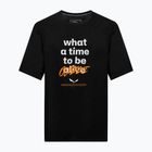 Bărbați Salewa Eagle Outside Loose negru afară T-shirt