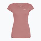 Tricou damă Salewa Puez Melange Dry desert pink melange