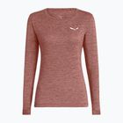 Longsleeve de trekking pentru femei Salewa Puez Melange Dry desert pink melange