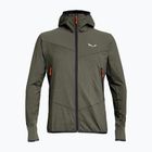 Bluză de trekking pentru bărbați Salewa Agner Hybrid PL/DST FZ Hoody faded green melange/0910