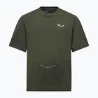 Tricou pentru bărbați Salewa Pedroc Dry Hyb dark olive