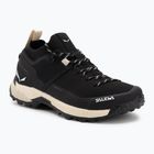 Încălțăminte de trekking pentru femei Salewa Puez 2 Knit Powertex black/black
