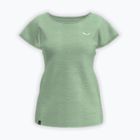 Tricou de trekking pentru femei Salewa Puez Melange Dry pastel green melange