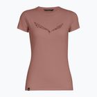 Tricou pentru femei Salewa Solid Dry desert pink