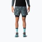 Pantaloni scurți de alergare pentru bărbați DYNAFIT Trail Reflective 2in1 cinder