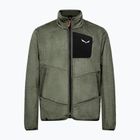 Bluză de trekking pentru bărbați Salewa Puez Warm Full Zip faded green