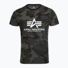 Tricou polo pentru bărbați Alpha Industries Basic Camo black camo
