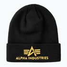 Căciulă Alpha Industries 3D black/yellow gold