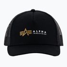 Șapcă pentru bărbați Alpha Industries Label Trucker black