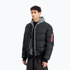 Geacă izolată pentru bărbați Alpha Industries MA-1 Logo Puffer Bomber black