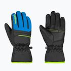 Mănuși de schi pentru copii Reusch Alan Junior black/brilliant blue/safety yellow