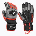 Mănuși de schi pentru bărbați Reusch Worldcup Warrior GS black/silver/fluo red