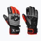 Mănuși de schi pentru copii Reusch Worldcup Warrior GS black/silver/fluo red