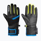 Mănuși de schi pentru copii Reusch Dan R-Tex XT Junior black/brilliant blue/safety yellow