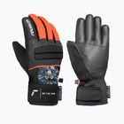 Mănuși de schi pentru copii Reusch Warrior R-Tex XT Junior black/silver/fluorescent red