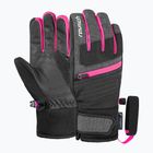 Mănuși de schi pentru copii Reusch Leo R-Tex XT black/black melange/pink glo
