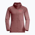 Hanorac pentru femei Jack Wolfskin Kolbenberg Hooded Fz mineral red