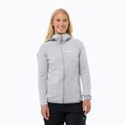 Hanorac pentru femei Jack Wolfskin Kolbenberg Hooded Fz cool grey