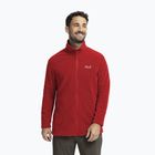 Bluză fleece pentru bărbați Jack Wolfskin Taunus 100 Full Zip siren red