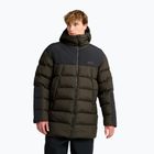 Geacă izolată pentru bărbați Jack Wolfskin Icy Hollow Hooded obsidian moss