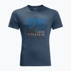 Tricou pentru bărbați Jack Wolfskin Peak Graphic albastru 1807182_1383_002
