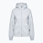 Hanorac pentru femei adidas  Studio Lounge Fleece Full Zip light grey