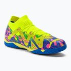 PUMA Future Match Energy IT + Mid Jr ghete de fotbal pentru copii ultra albastru/alerta galbenă/roz luminos