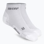 Șosete compresive de alergat pentru bărbați CEP Ultralight Low Cut carbon white