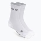Șosete compresive de alergat pentru bărbați CEP Ultralight Short carbon white