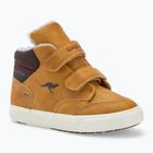 Încălțăminte pentru copii KangaROOS KaVu Primo V tan yellow / rouge