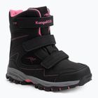 Ghete de zăpadă pentru copii KangaROOS K-Robi KTX jet black/daisy pink