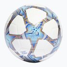 Minge de fotbal adidas UCL Training 23/24 white/silver metallic/bright cyan mărime 5