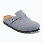 Șlapi BIRKENSTOCK Boston Suede Leather stone blue