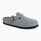 Șlapi BIRKENSTOCK Boston Suede Leather stone blue