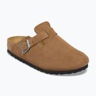 Șlapi BIRKENSTOCK Boston Suede Leather dark tea