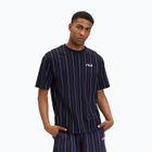 Tricou pentru bărbați FILA Lobito Pinstriped black iris/two color stiped