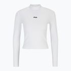 Femei FILA Linnuse Cropped Turtle Neck longsleeve alb strălucitor