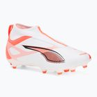 Încălțăminte de fotbal pentru copii  PUMA Ultra 5 Match+ LL FG/AG Jr puma white/puma black/glowing red