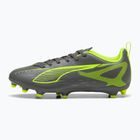 Încălțăminte de fotbal pentru copii PUMA Ultra 5 Play FG/AG Jr matte aged silver/yellow alert/puma aged silver
