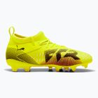 Încălțăminte de fotbal pentru copii PUMA Future 8 Match FG/AG Jr yellow alert/puma black/sun struck