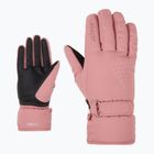 Mănuși de schi pentru femei ZIENER Kisar Aquashield rose blossom